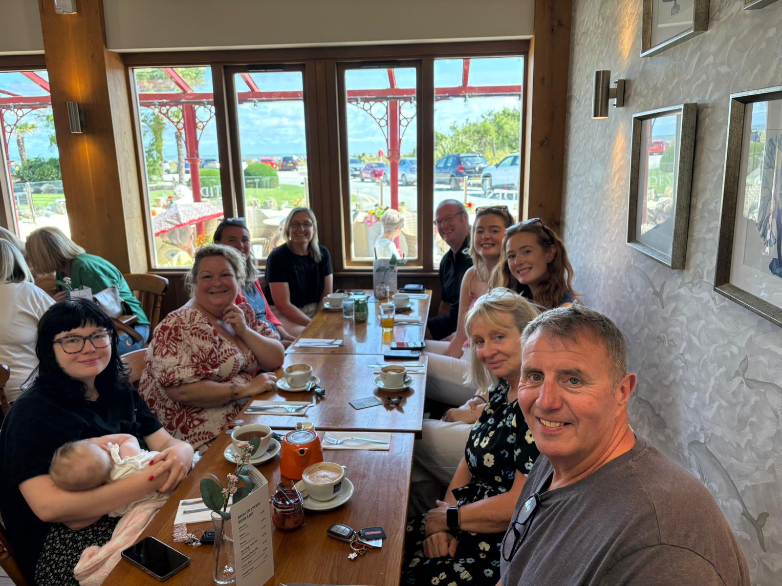 foster carers at cafe